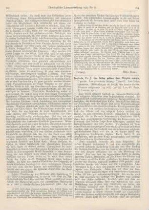 324-325 [Rezension] Toutain, J., Les Cultes païens dans l’Empire romain. Première partie. Les provinces latines. Tome II