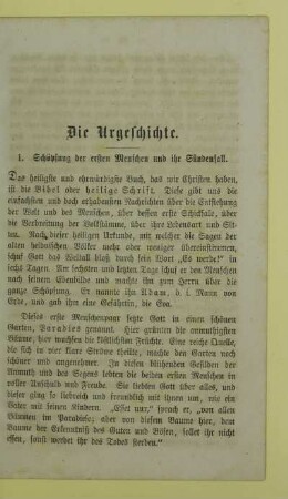 Die Urgeschichte