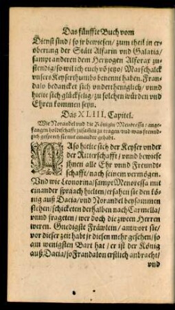 Das XLIII. Capitel.