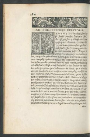 Ad Philippenses Epistola.