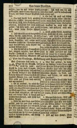 116-132, c) Von der Vorsorge, Erhaltung und Regierung Gottes
