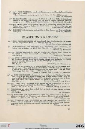 Gläser und Scheiben (Nr. 490-536)