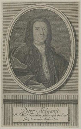 Bildnis des Peter Ahlwardt