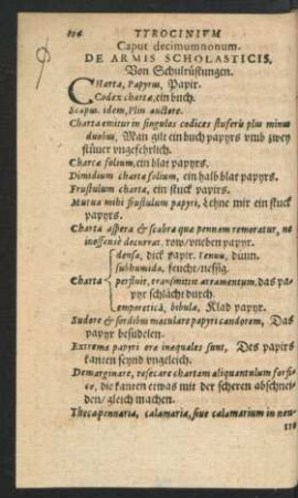 Caput decimumnonum. De Armis Scholasticis.