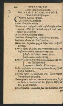 Caput decimumnonum. De Armis Scholasticis.