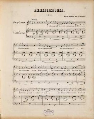 Neun Gesänge für eine Alt-Stimme mit Begleitung des Pianoforte : op. 76, 1