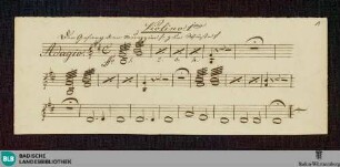 Gesang der Muezzin - Don Mus.Ms. 864 : T, winds, cb; StrK WoO b.18
