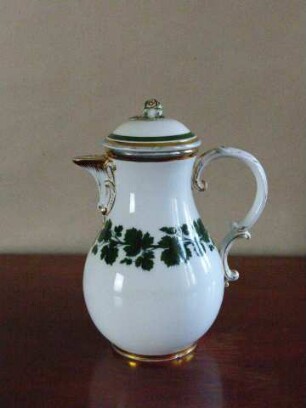 Kaffeekanne Weinlaub
