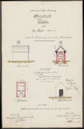 Burr, Matthäus, Maurer Bau eines Backhauses