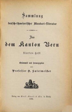 Schwizer-Dütsch : Sammlung deutsch-schweizerischer Mundart-Literatur, 45