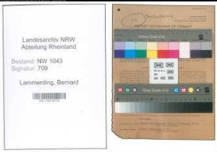 Entnazifizierung Bernard Lammerding , geb. 14.05.1888 (Stadtbeamter)