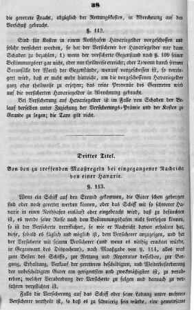 Dritter Titel.