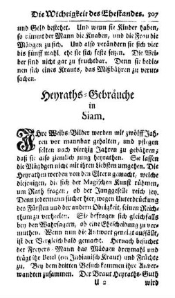 Heyraths-Gebräuche in Siam.