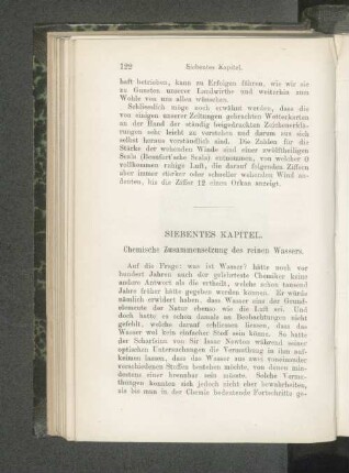 Siebentes Kapitel. Chemische Zusammensetzung des reinen Wassers.