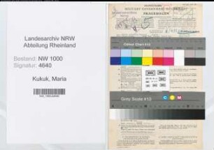 Entnazifizierung Maria Kukuk, geb. 24.03.1901 (Steuerberaterin)