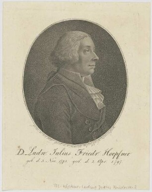 Bildnis des Ludw. Julius Friedr. Hoepfner