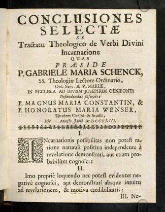 Conclusiones Selectae