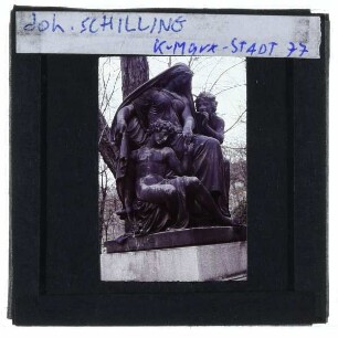 Chemnitz, Schilling, Vier Tageszeiten : Skulptur "Die Nacht"