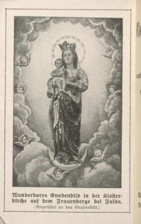 Wunderbares Gnadenbild in der Klosterkirche auf dem Frauenberge bei Fulda (Angerührt an das Gnadenbild.)
