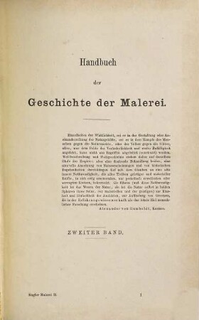 Franz Kugler's Handbuch der Geschichte der Malerei seit Constantin dem Grossen. 2