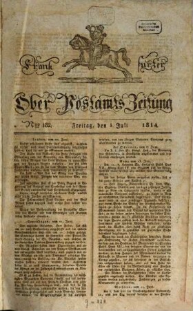 Frankfurter Ober-Post-Amts-Zeitung. 1814,7/12