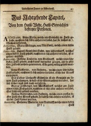 Das Achtzehende Capitel ...