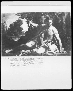 Heilige — Der ruhende Johannes der Täufer