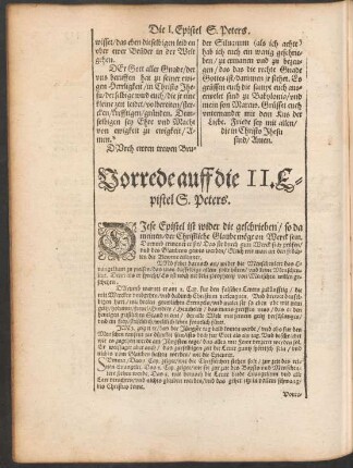 Vorrede auff die II. Epistel S. Peters.