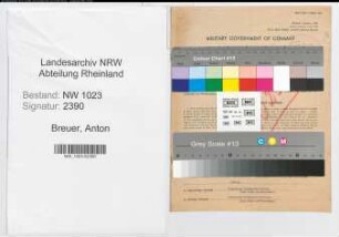 Entnazifizierung Anton Breuer , geb. 16.08.1891 (Schmiedemeister)