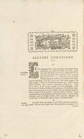 Lectori Christiano S. P.
