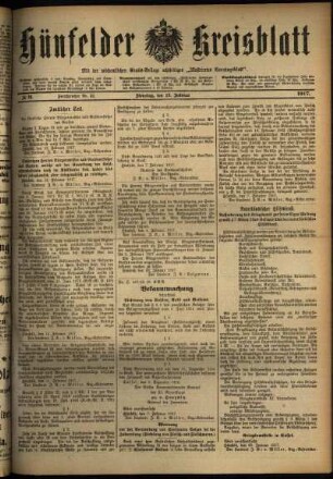 Ausgabe vom Dienstag, den 13. Februar 1917.