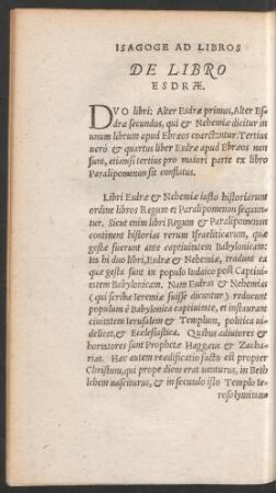 De Libro Esdrae.