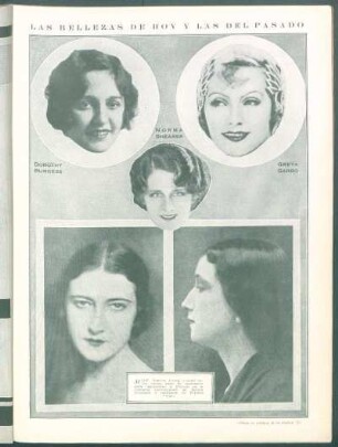 Las bellezas de hoy y las del pasado