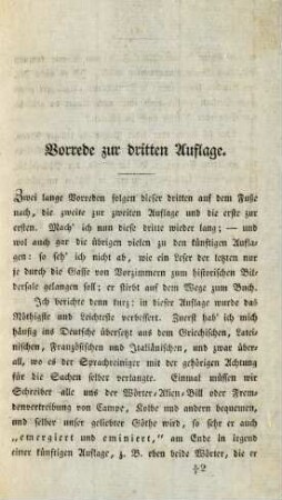 Vorrede zur dritten Auflage