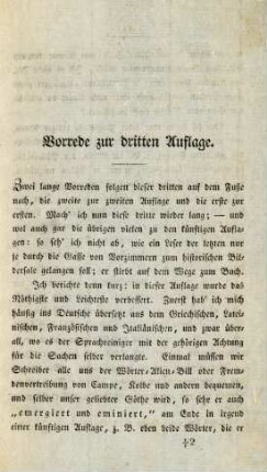 Vorrede zur dritten Auflage