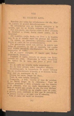 VIII - El cuarto azul