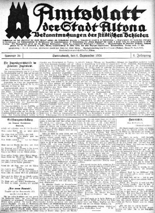 Nummer 36 : Sonnabend, den 6. September 1924