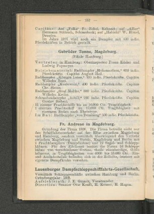 Lauenburger Dampfschifffahrts-Gesellschaft.