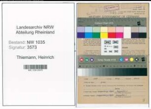 Entnazifizierung Heinrich Thiemann , geb. 22.09.1906 (Gewerbelehrer)