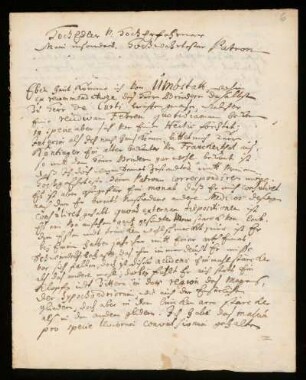 Brief von Johann Helfrich Jüngken an Johann Dolaeus
