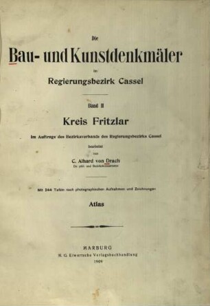 2: Kreis Fritzlar : Atlas