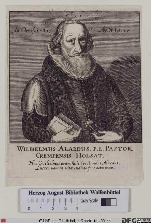 Bildnis Wilhelm Alard (lat. Guilielmus Alardus)