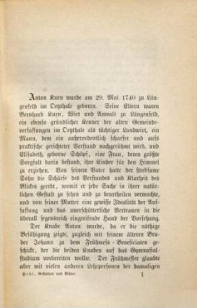 Gestalten und Bilder aus Tirols Drang- und Sturmperiode