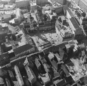 Markt in der Altstadt von Gera : Blickrichtung Süden