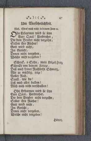 Um Versöhnlichkeit.
