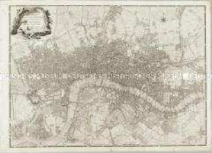 A Plan of the Cities of London & Westminster, The Borough Of Southwark, and their Suburbs