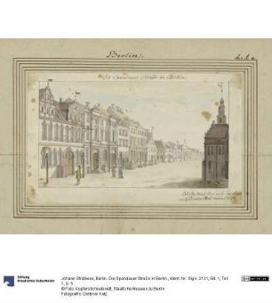 Berlin. Die Spandauer Straße in Berlin.