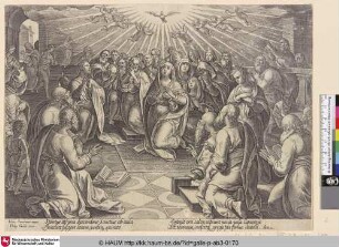 [The outpouring of the holy spirit; Die Aussendung des Heiligen Geistes]
