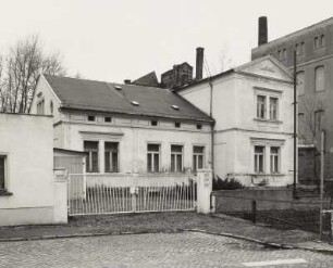 Mittweida, Ehemalige Fabrikantenvilla : Mittweida, Ehemalige Fabrikantenvilla, Burgstädter Straße 54, um 1870, Straßenansicht