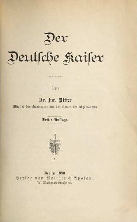 Der Deutsche Kaiser : (Wilhelm II)